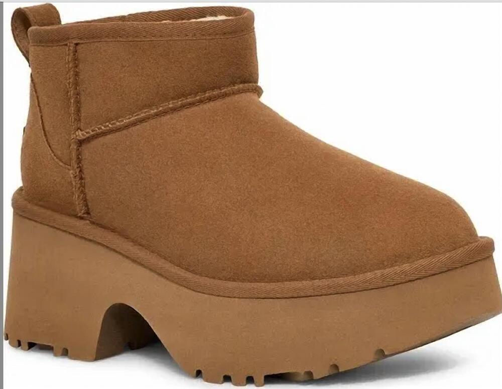 NEW UGG women's classic ultra mini boots in chestnut